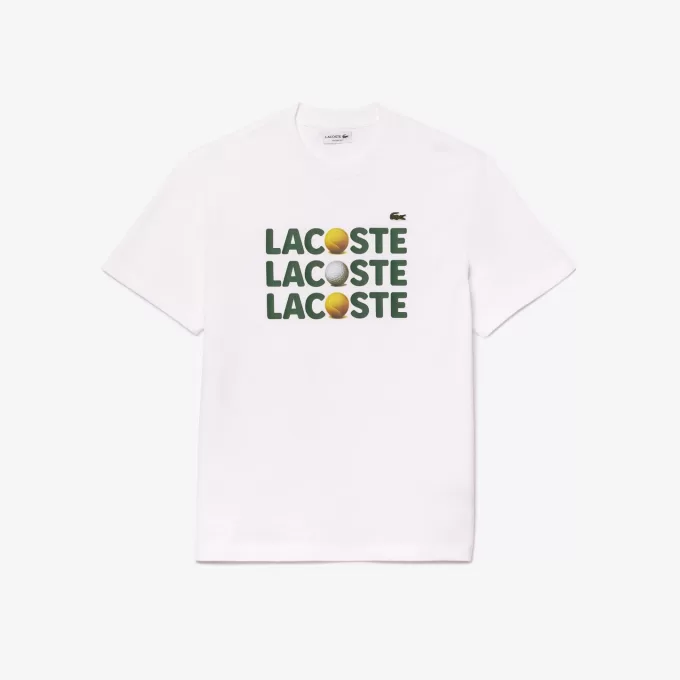 T-shirt med kraftig bomuldstryk
