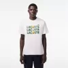 T-shirt med kraftig bomuldstryk