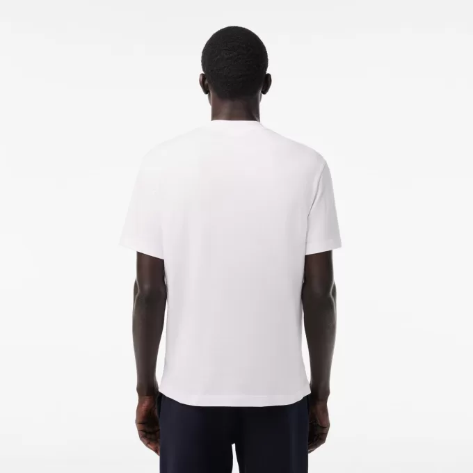 T-shirt med kraftig bomuldstryk