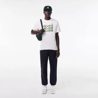 T-shirt med kraftig bomuldstryk