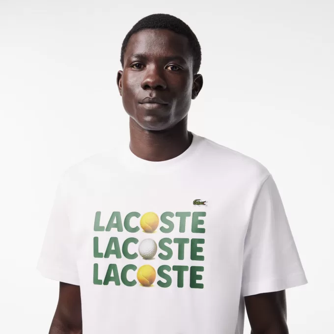 T-shirt med kraftig bomuldstryk