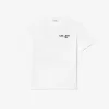 T-shirt med kraftig bomuldstryk bagpå