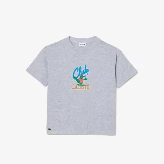 T-shirt med maskottryk