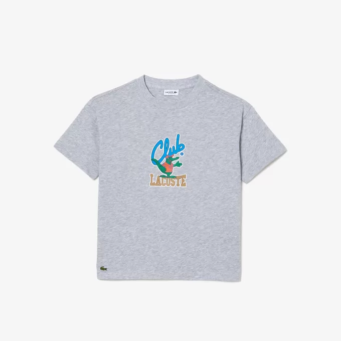 T-shirt med maskottryk