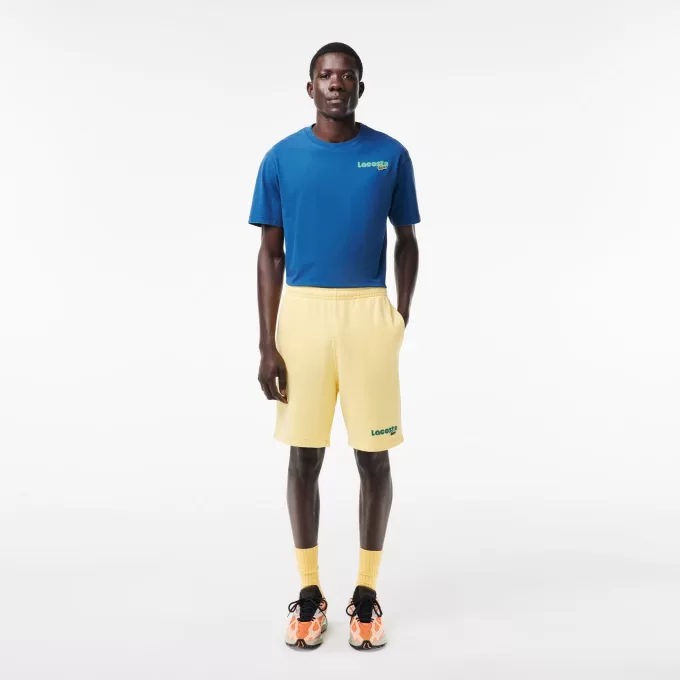 T-shirt med ombrétryk med vasket effekt