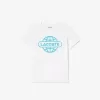 T-shirt med planettryk i bomuldsjersey