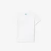 T-shirt med planettryk i bomuldsjersey