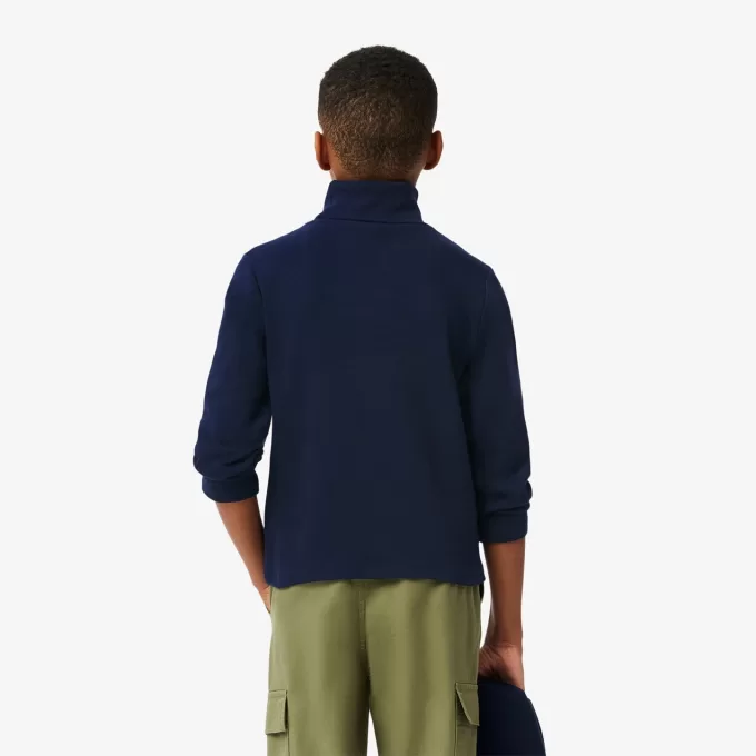 T-shirt med rullehals i bomuld