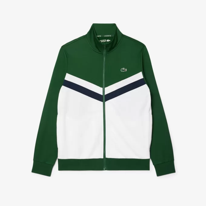 Tennissweatshirt med lynlås