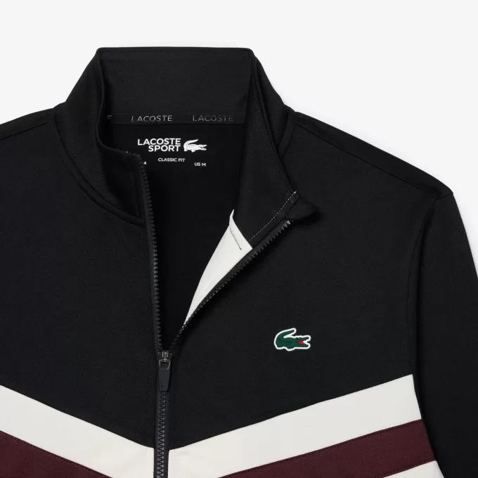 Tennissweatshirt med lynlås
