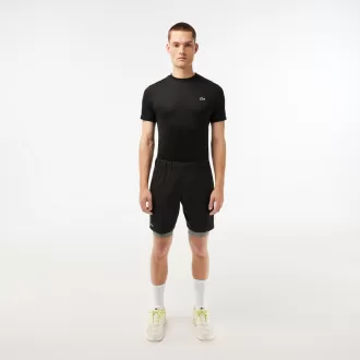 Tofarvede Lacoste sportsshorts til mænd med indbyggede undershorts