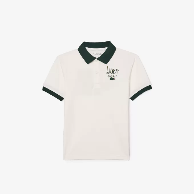 UV-beskyttet golfpoloshirt med tryk