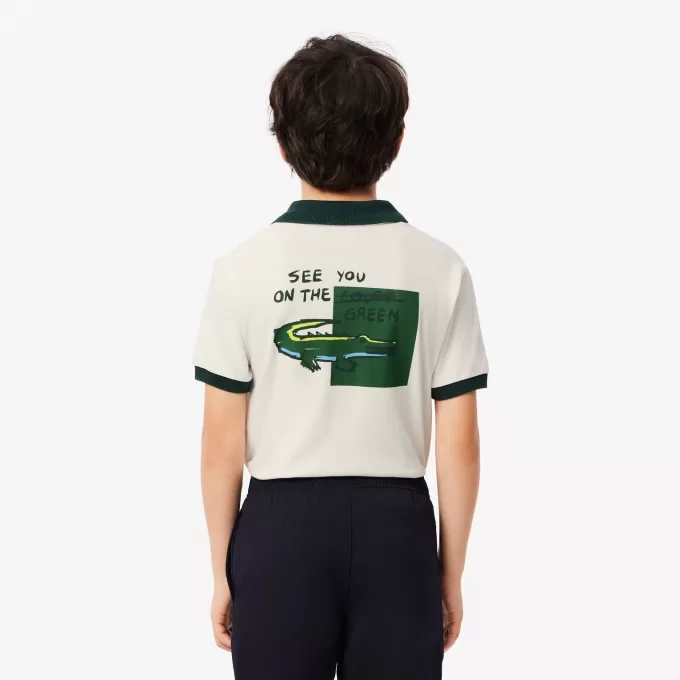 UV-beskyttet golfpoloshirt med tryk