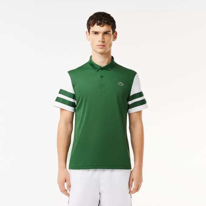 Ultra-tør Colourblock tennis poloshirt