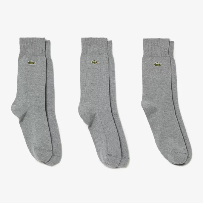 Unisex High-Cut Bomuld Piqu?? Sokker tre-pak