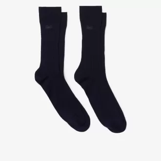 Unisex High-Cut Ribbede Bomuldsstrømper To-Pack
