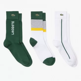 Unisex High-Cut Ribbede Bomuldsstrømper Tre-Pak