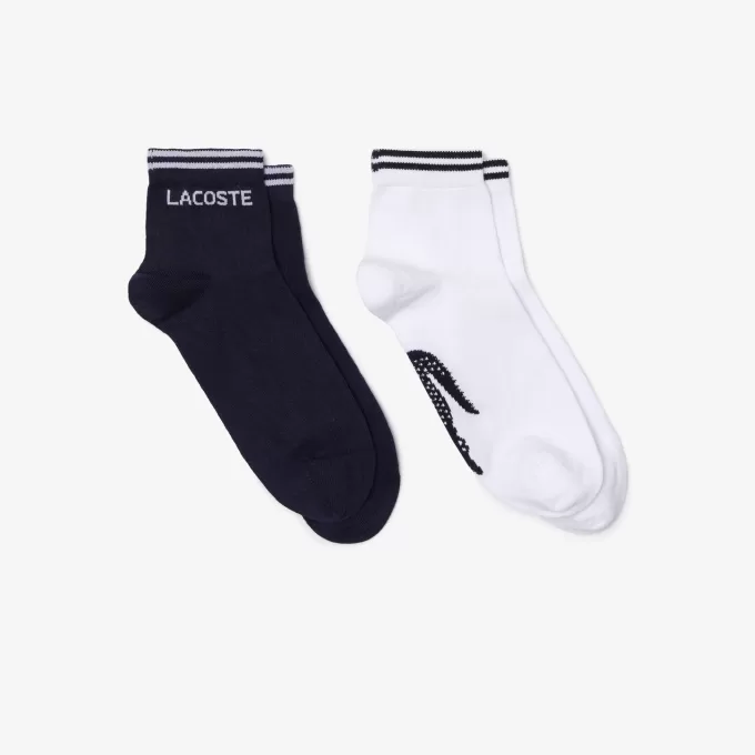 Unisex Lacoste SPORT lav bomuldsstrømpe 2-pak