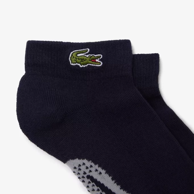 Unisex Lacoste SPORT strækbare bomuldsstrømper i lavt snit
