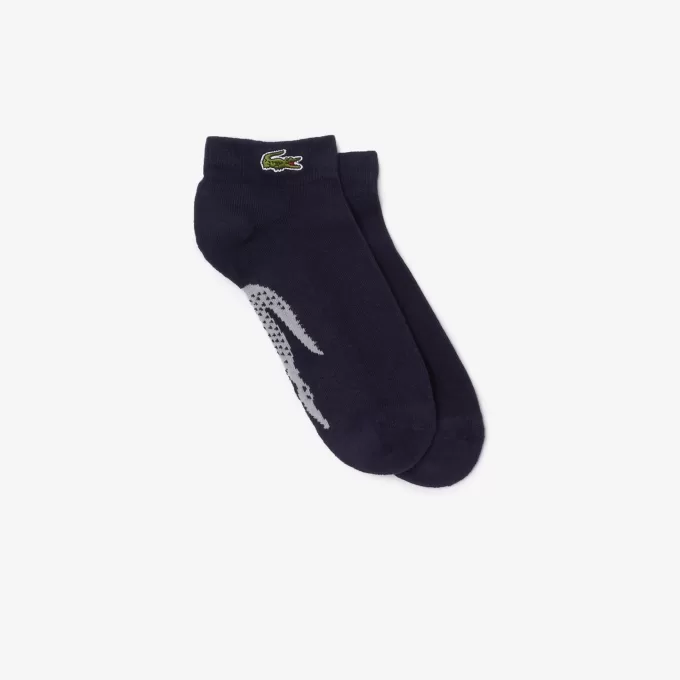 Unisex Lacoste SPORT strækbare bomuldsstrømper i lavt snit
