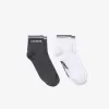Unisex Lacoste Sport lav bomuldssok 2-pak