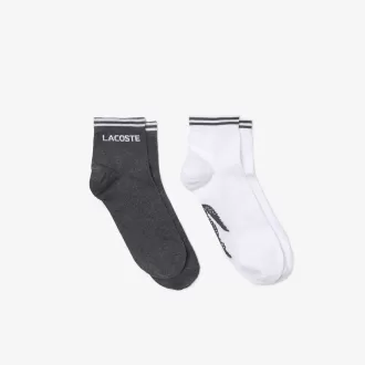 Unisex Lacoste Sport lav bomuldssok 2-pak
