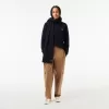 Unisex Lacoste ribstrikket uldtørklæde