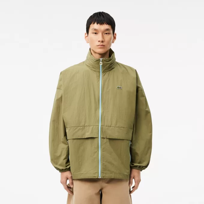 Vandafvisende Windbreaker med aftagelig hætte
