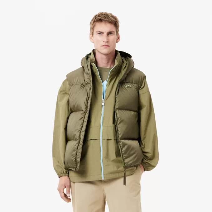Vandafvisende kort puffet vest