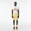 Washed Effect Tennis Print T-shirt
