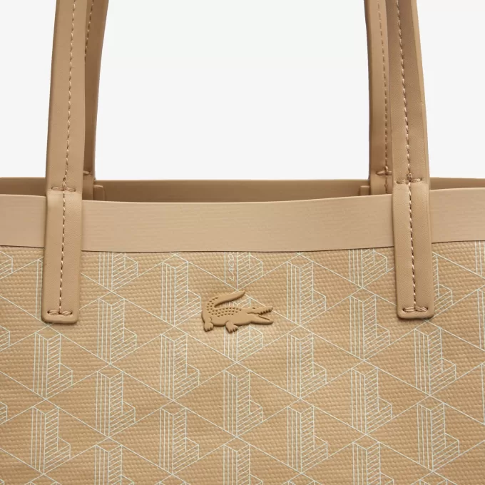 Zely Coated Canvas Monogram Large Tote